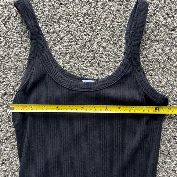 Vitamin A Organic Rib West Black Maxi Dress with a Relaxed Fit, Size 6 - Picture 5 of 8